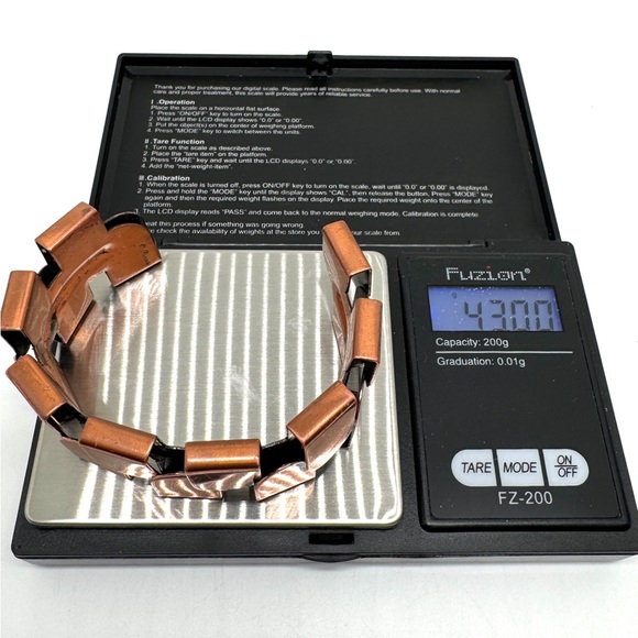 Renoir Vintage Copper Cuff Modernist Geometric Bracelet - Picture 16 of 16